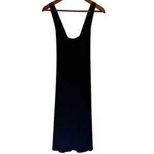 Banana Republic Black Criss Cross‎ Back Slinky-Feel Dress Women's Petite Medium